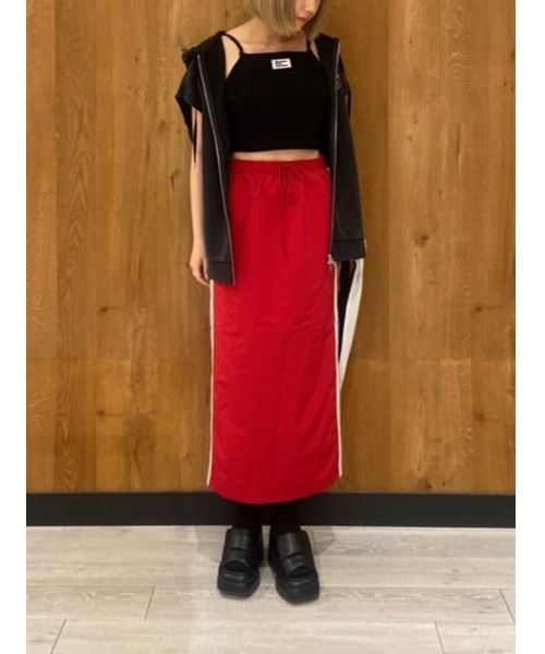 THROW by SLY(スローバイスライ)の「THROW 16 x THROW PAD IN HG RIB CAMI シックスティーン スロー パッド イン ハイゲージ リブ キャミ(キャミソール・レディース・ライトグリーン/ブラック・FREE)」の13枚目の写真