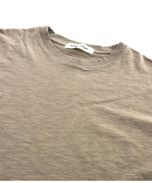 anap mimpi（アナップミンピ）の「無地 スラブ マキシ ロング ワンピース（ワンピース・レディース・ベージュ系その他/ベージュ/ブラック・FREE）」の11枚目の写真