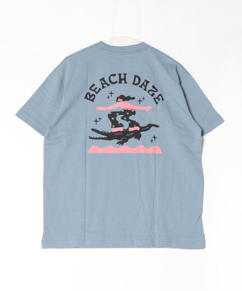 ムラサキスポーツ(ムラサキスポーツ)の「【ムラサキスポーツ限定】DEAR LAUREL/ディアローレル 半袖Tシャツ バックプリント Toyameg D24S2120(Tシャツ/カットソー・メンズ・ホワイト/ライトブルー・M/L)」の12枚目の写真