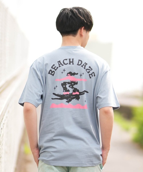 ムラサキスポーツ(ムラサキスポーツ)の「【ムラサキスポーツ限定】DEAR LAUREL/ディアローレル 半袖Tシャツ バックプリント Toyameg D24S2120(Tシャツ/カットソー・メンズ・ホワイト/ライトブルー・M/L)」の3枚目の写真