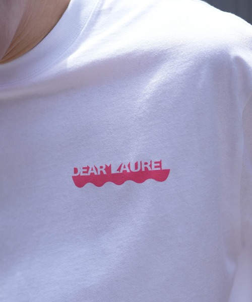 ムラサキスポーツ(ムラサキスポーツ)の「【ムラサキスポーツ限定】DEAR LAUREL/ディアローレル 半袖Tシャツ バックプリント Toyameg D24S2120(Tシャツ/カットソー・メンズ・ホワイト/ライトブルー・M/L)」の6枚目の写真