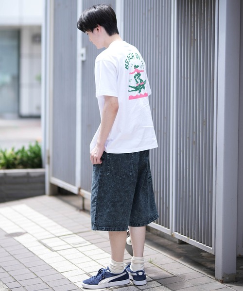 ムラサキスポーツ(ムラサキスポーツ)の「【ムラサキスポーツ限定】DEAR LAUREL/ディアローレル 半袖Tシャツ バックプリント Toyameg D24S2120(Tシャツ/カットソー・メンズ・ホワイト/ライトブルー・M/L)」の8枚目の写真