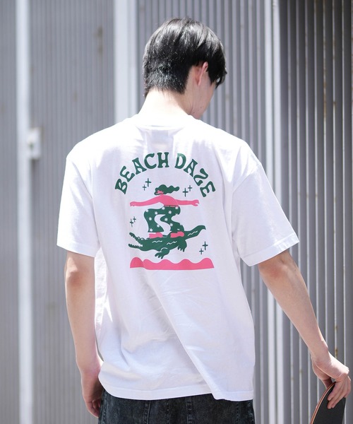 ムラサキスポーツ(ムラサキスポーツ)の「【ムラサキスポーツ限定】DEAR LAUREL/ディアローレル 半袖Tシャツ バックプリント Toyameg D24S2120(Tシャツ/カットソー・メンズ・ホワイト/ライトブルー・M/L)」の10枚目の写真