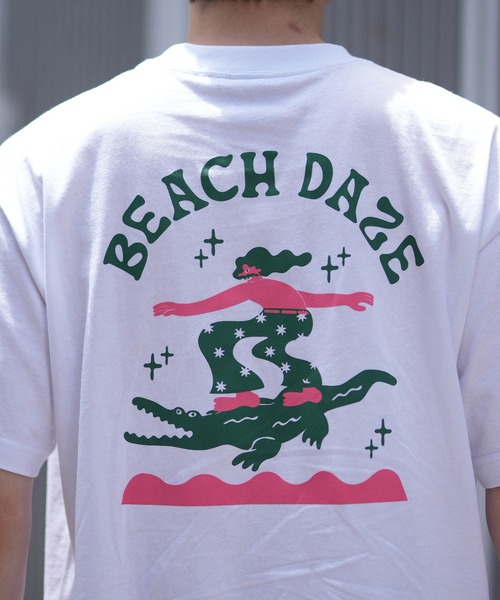 ムラサキスポーツ(ムラサキスポーツ)の「【ムラサキスポーツ限定】DEAR LAUREL/ディアローレル 半袖Tシャツ バックプリント Toyameg D24S2120(Tシャツ/カットソー・メンズ・ホワイト/ライトブルー・M/L)」の5枚目の写真