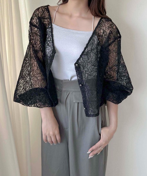 apres jour clair(アプレジュールクレア)の「【apres jour clair】2wayレースブラウス【ZOZOTOWN限定アイテム】(シャツ/ブラウス・レディース・オフホワイト/アイボリー/ブラック・X-LARGE/フリー)」の22枚目の写真