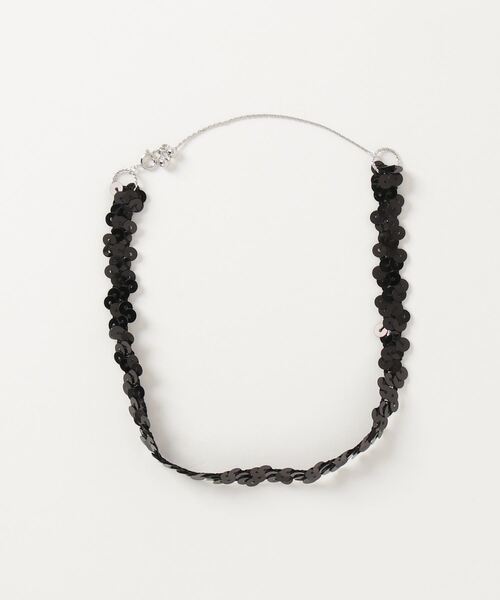 Ray BEAMS（レイビームス）の「デッドストック スパンコール チョーカー（チョーカー・レディース・ホワイト/ブラック・ONE SIZE）」の2枚目の写真