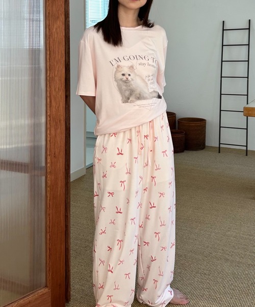 SNIDEL HOME（スナイデルホーム）の「CATTシャツ（ルームウェア