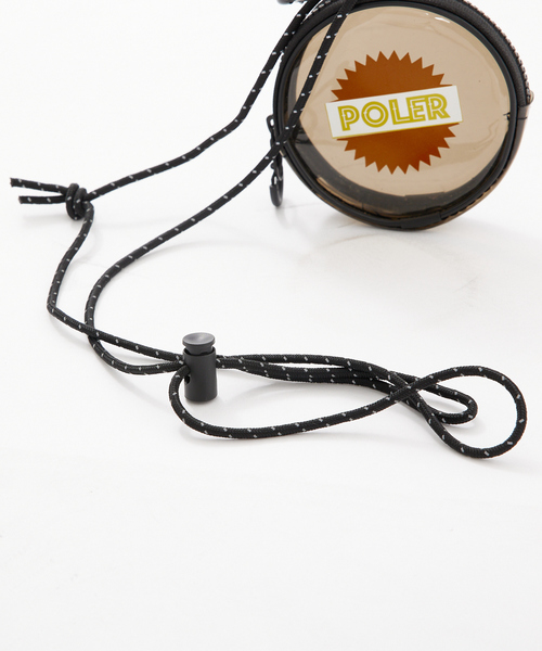 POLeR(ポーラー)の「【POLeR/ポーラー】PVC ROUND POUCH/モバイルポーチ(エコバッグ/サブバッグ・メンズ・クリア/オレンジ・フリー)」の8枚目の写真