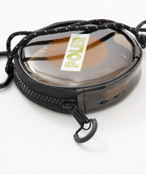 POLeR(ポーラー)の「【POLeR/ポーラー】PVC ROUND POUCH/モバイルポーチ(エコバッグ/サブバッグ・メンズ・クリア/オレンジ・フリー)」の10枚目の写真