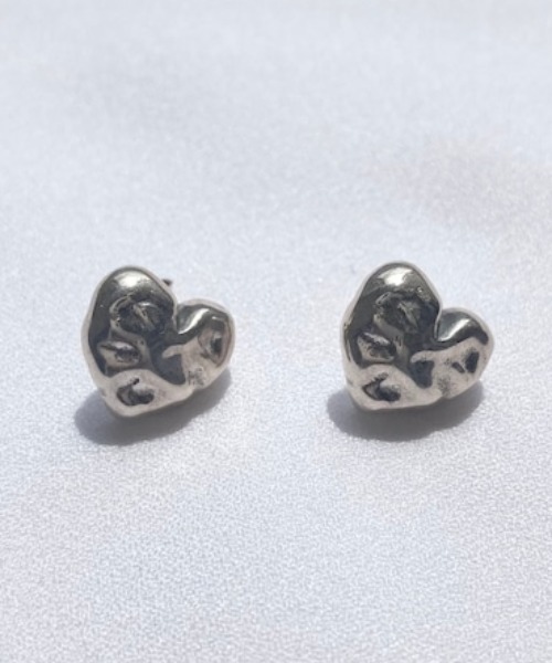 aura/オーラ] VINTAGE HEART シルバーピアス（ピアス（両耳用