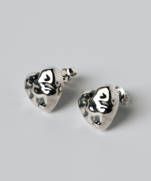 aura/オーラ] VINTAGE HEART シルバーピアス（ピアス（両耳用