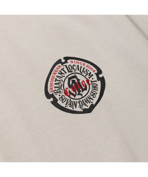 CALEE（キャリー）の「STRETCH EMBLEM LOGO TEE ＜NATURALLY PAINT DESIGN＞（Tシャツ/カットソー・メンズ・ブラック/チャコールグレー/ホワイト/グレー・LARGE/X-LARGE/SMALL/XX-LARGE）」の11枚目の写真