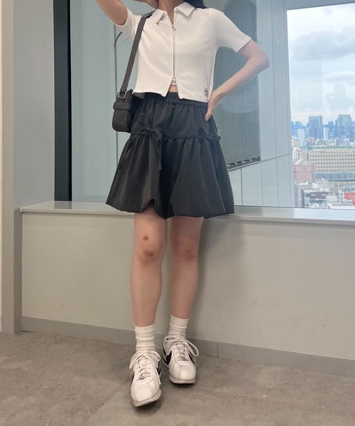 MAGPIEROBIN(マグパイロビン)の「MAGPIE ROBIN/ROLL SPAN カーディガン(カーディガン/ボレロ・レディース・ピンク/ホワイト/ネイビー・FREE)」の17枚目の写真