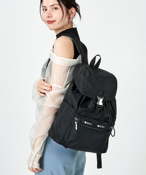 レスポ SMART FLAP BACKPACK リュック LeSportsac レスポートサック LeSportsac SMART FLAP BACKPACK （ディープネイビー