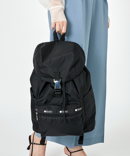 レスポ SMART FLAP BACKPACK リュック LeSportsac レスポートサック LeSportsac MODERN FLAP BACKPACK （ブラックC） -靴
