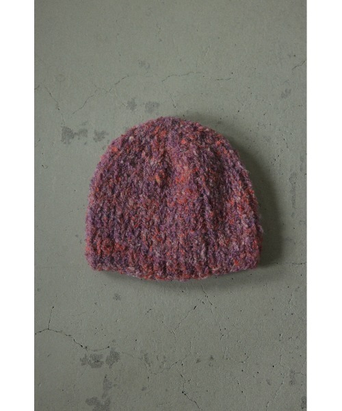BLACK BY MOUSSY(ブラックバイマウジー)の「unevenness hat(アンイーヴンネスハット)(ニットキャップ/ビーニー・レディース・ピンク系その他/ブルー系その他・FREE)」の1枚目の写真