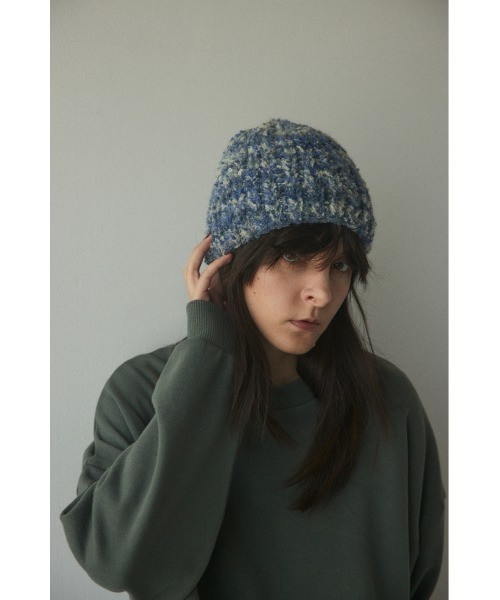 BLACK BY MOUSSY(ブラックバイマウジー)の「unevenness hat(アンイーヴンネスハット)(ニットキャップ/ビーニー・レディース・ピンク系その他/ブルー系その他・FREE)」の15枚目の写真