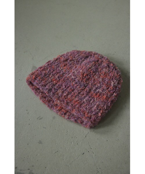 BLACK BY MOUSSY(ブラックバイマウジー)の「unevenness hat(アンイーヴンネスハット)(ニットキャップ/ビーニー・レディース・ピンク系その他/ブルー系その他・FREE)」の7枚目の写真