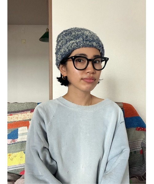 BLACK BY MOUSSY(ブラックバイマウジー)の「unevenness hat(アンイーヴンネスハット)(ニットキャップ/ビーニー・レディース・ピンク系その他/ブルー系その他・FREE)」の16枚目の写真