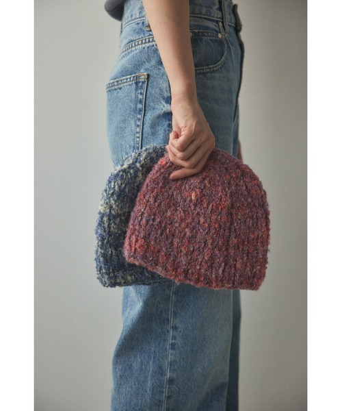 BLACK BY MOUSSY(ブラックバイマウジー)の「unevenness hat(アンイーヴンネスハット)(ニットキャップ/ビーニー・レディース・ピンク系その他/ブルー系その他・FREE)」の22枚目の写真