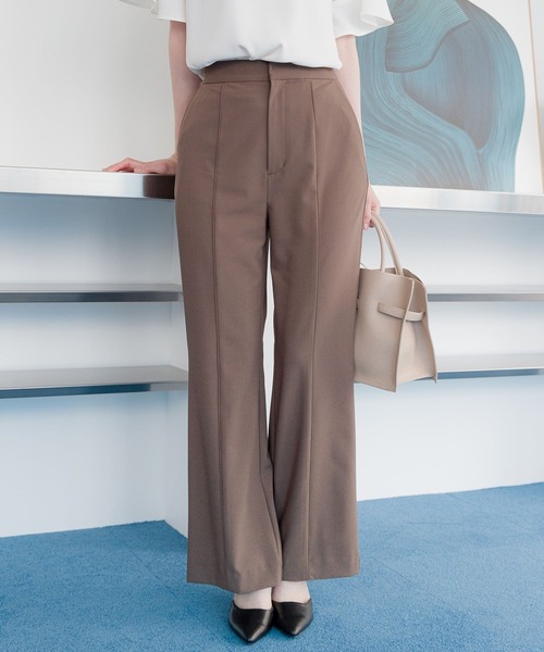 Andemiu（アンデミュウ）の「【LサイズWEB限定】ピンタックフレア