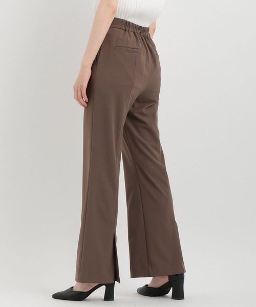 Andemiu（アンデミュウ）の「【LサイズWEB限定】ピンタックフレアパンツ136047（スラックス・レディース・ベージュ/オレンジ/ブラウン/ブラック・SMALL/MEDIUM/LARGE）」の10枚目の写真