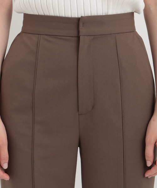 セール】【LサイズWEB限定】ピンタックフレアパンツ136047（スラックス