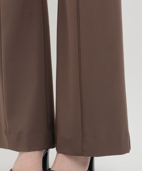 Andemiu（アンデミュウ）の「【LサイズWEB限定】ピンタックフレアパンツ136047（スラックス・レディース・ベージュ/オレンジ/ブラウン/ブラック・SMALL/MEDIUM/LARGE）」の14枚目の写真