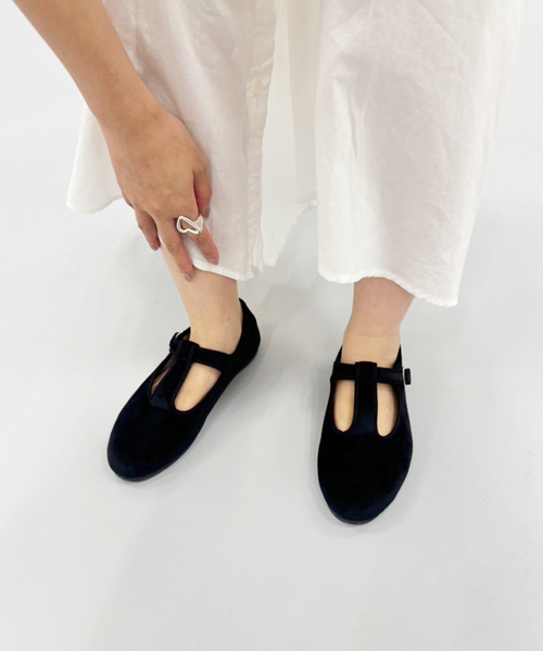 セール】【LA CADENA/ラ カデナ】別注 VELOUR T STRAP（その他シューズ