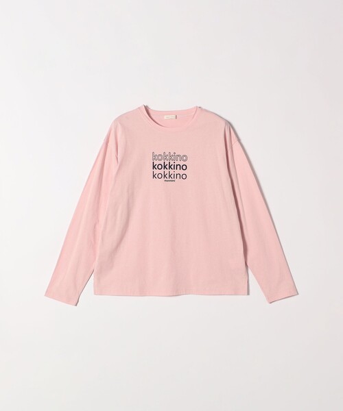 monmimi（モンミミ）の「【SHIPS any別注】monmimi:〈洗濯機可能〉ロゴ プリント ロンTEE 24FW（Tシャツ/カットソー・レディース・チャコールグレー/ホワイト/ピンク・ONE SIZE）」の12枚目の写真