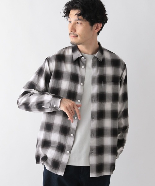 GLOBAL WORK(グローバルワーク)の「イージーケアライトオンブレシャツ/116348(シャツ/ブラウス・メンズ・ブラック系9/ブラウン系5・SMALL/MEDIUM/LARGE/X-LARGE)」の18枚目の写真