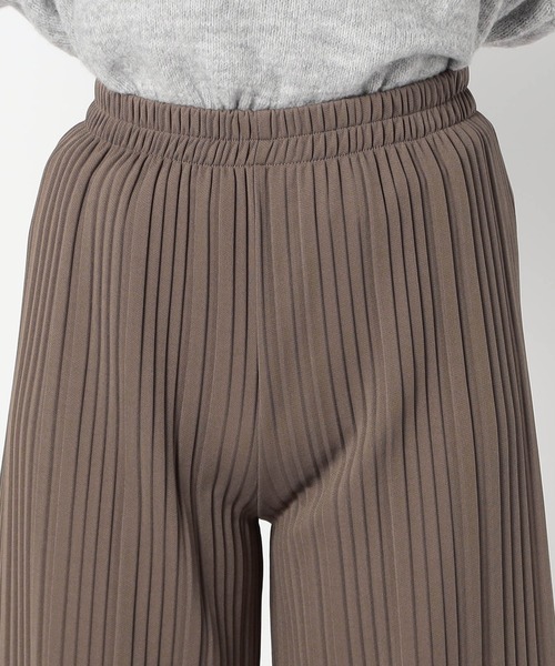 Grand PARK（グランドパーク）の「裏起毛 BOXプリーツパンツ（その他パンツ・レディース・ベージュ/ブラウン/ブラック/チャコールグレー・LARGE/MEDIUM）」の7枚目の写真
