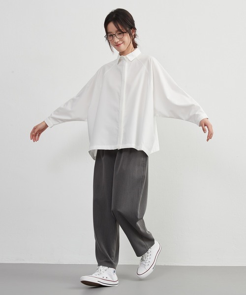 【セール】シワ防止・長袖ラグランワイドスリーブ（シャツ/ブラウス）｜On One's Own（オンワンズオン） mdprevattcaulkingandwaterproofing.com