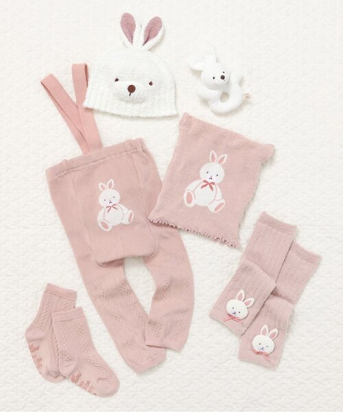 apres les cours（アプレレクール）の「おしりモチーフレギンスセット（レギンス/スパッツ・キッズ・ピンク/アイボリー・80）」の10枚目の写真