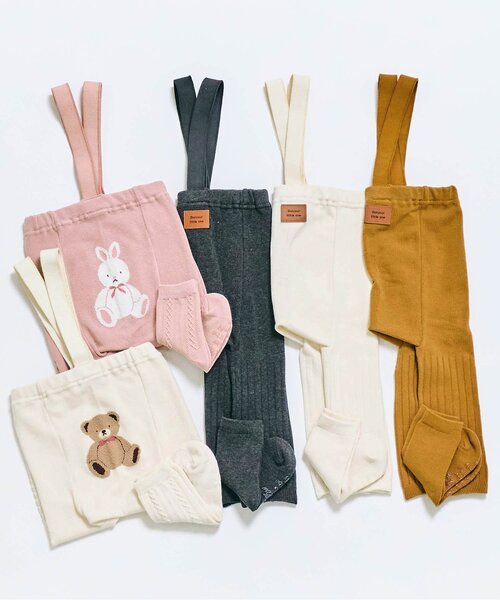 apres les cours（アプレレクール）の「おしりモチーフレギンスセット（レギンス/スパッツ・キッズ・ピンク/アイボリー・80）」の6枚目の写真