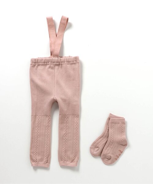 apres les cours（アプレレクール）の「おしりモチーフレギンスセット（レギンス/スパッツ・キッズ・ピンク/アイボリー・80）」の12枚目の写真