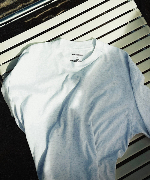 EDIFICE(エディフィス)の「BARAILLE & GARMENTS (バライル & ガーメンツ) KIRISHIMA-TEE(Tシャツ/カットソー・メンズ・ホワイト×ホワイト/ブラック/ネイビー/ホワイト/ブラウン・MEDIUM/LARGE/X-LARGE)」の11枚目の写真