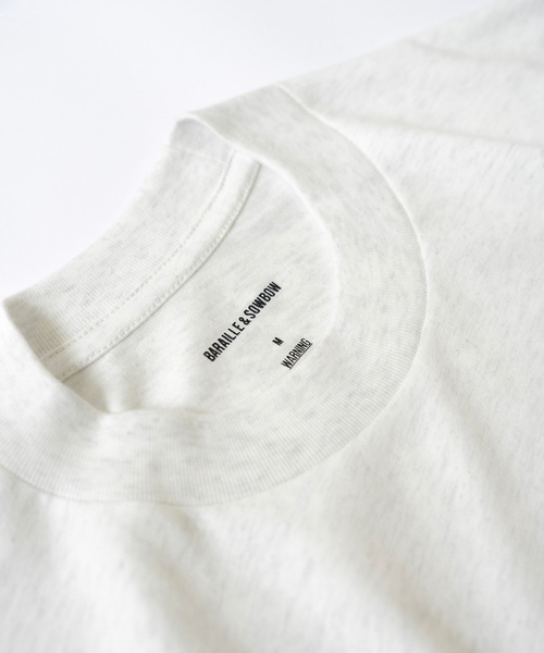 EDIFICE(エディフィス)の「BARAILLE & GARMENTS (バライル & ガーメンツ) KIRISHIMA-TEE(Tシャツ/カットソー・メンズ・ホワイト×ホワイト/ブラック/ネイビー/ホワイト/ブラウン・MEDIUM/LARGE/X-LARGE)」の13枚目の写真