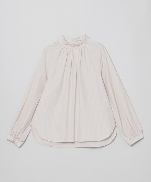 GREY LABEL ギャザースタンドブラウスGREY LABEL ギャザースタンドブラウス
