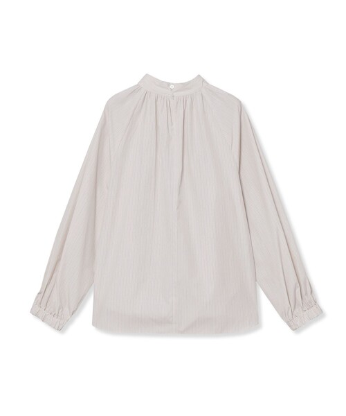 GREY LABEL ギャザースタンドブラウスGREY LABEL ギャザースタンドブラウス