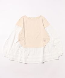 HAKKA KIDS | [ジュニアサイズ]異素材ミックスブラウス(シャツ/ブラウス)