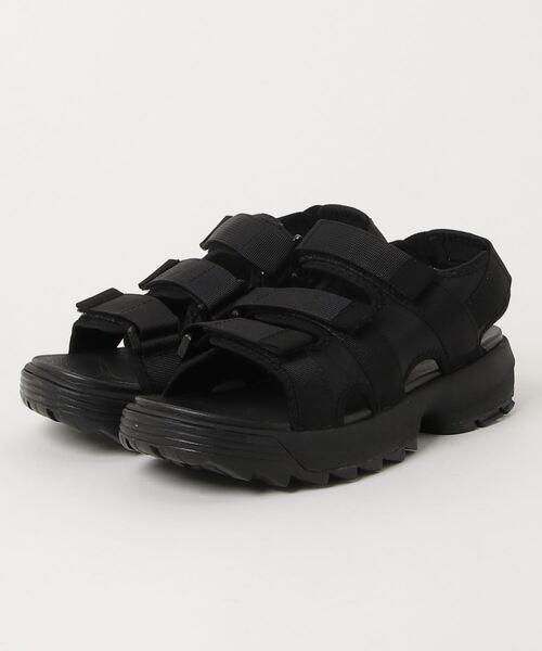 THE BAREFOOT(ベアフット)の「【 Grand Colony / グランドコロニー 】厚底 テープ ベルト スポーツサンダル 3BELT SANDAL(サンダル・メンズ・オリーブドラブ/ホワイト/ブラック・M/L/S)」の1枚目の写真