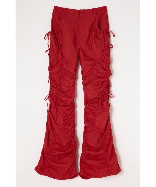 SLY（スライ）の「RIBBON GATHER FLARE PT リボン ギャザー フレア