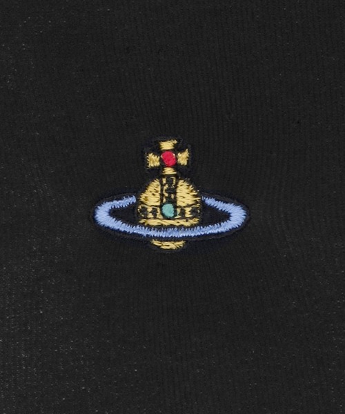 Vivienne Westwood ACCESSORIES(ヴィヴィアンウエストウッドアクセサリー)の「ワンポイントORB プレーンタイツ【249159 81081L】(タイツ/ストッキング・レディース・ブラック・LL2/ML)」の2枚目の写真
