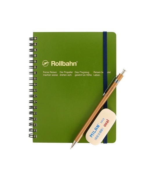 Rollbahn(ロルバーン)の「ロルバーン ポケット付メモL(手帳/メモ帳・レディース・ブルー/ベージュ/イエロー/ブラック/ライトブルー/レッド/クリーム/オリーブ系/ライトピンク/ローズ/ライトパープル/ダークブルー・FREE)」の16枚目の写真