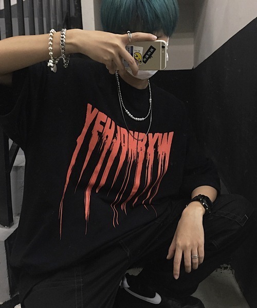 NOWLE(ノウル)の「【NOWLE】ink dripping Tシャツ(Tシャツ/カットソー・メンズ・ブラック/ホワイト・LARGE/X-LARGE/MEDIUM)」の6枚目の写真