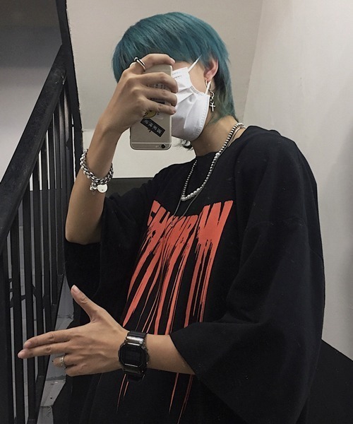 NOWLE(ノウル)の「【NOWLE】ink dripping Tシャツ(Tシャツ/カットソー・メンズ・ブラック/ホワイト・LARGE/X-LARGE/MEDIUM)」の10枚目の写真