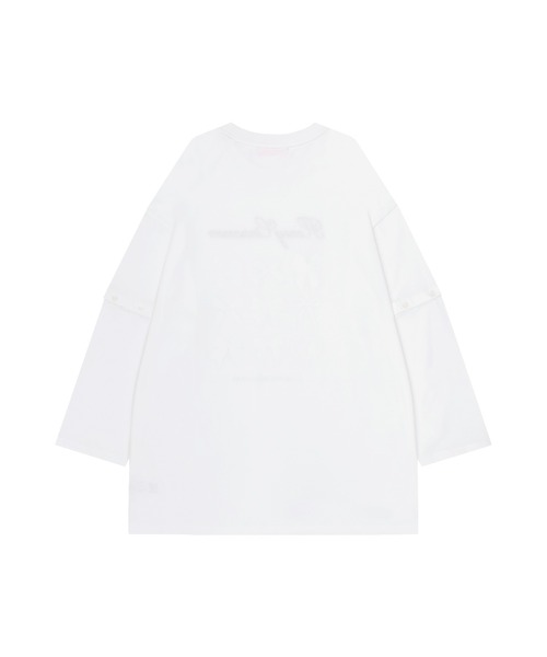 Honey Cinnamon（ハニーシナモン）の「pink ribbon 袖スリットロンT（Tシャツ/カットソー・レディース・ブラック/ホワイト・FREE）」の17枚目の写真