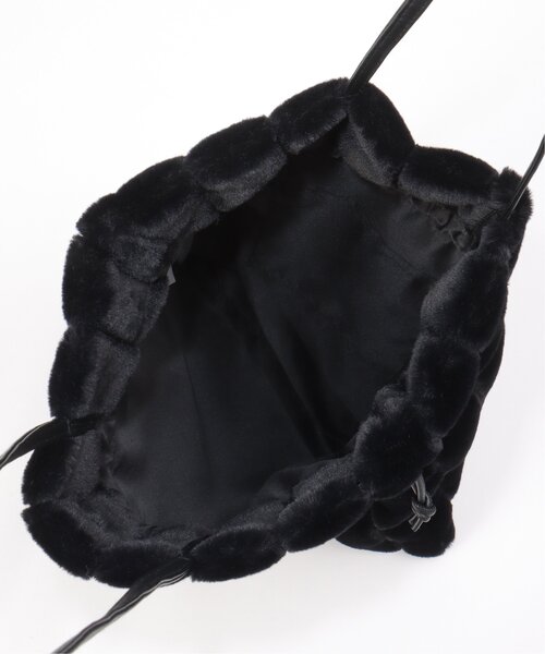 ikka(イッカ)の「エコファーパッチワークトートバッグ(トートバッグ・レディース・ブラック/ベージュ/ホワイト/グリーン・FREE)」の14枚目の写真