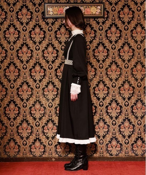 axes femme(アクシーズファム)の「ベルシックワンピース(ワンピース・レディース・ブラック/パープル/カーキ・FREE)」の5枚目の写真